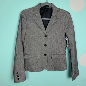 Theory cotton tweed blazer size 6
